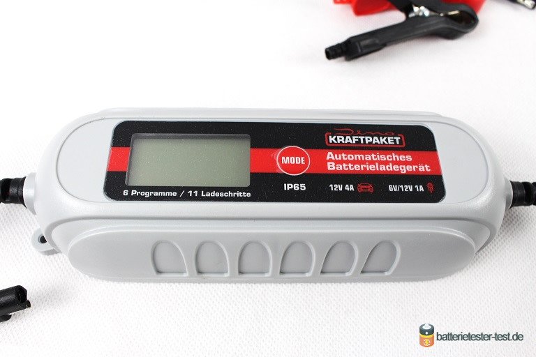 Batterieladegerät 6V/12V · 4A (2 Kabel) - Dino KRAFTPAKET